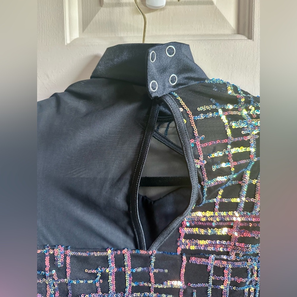 Sequin Mesh Biketard/Romper - child XL - Picture 4 of 5